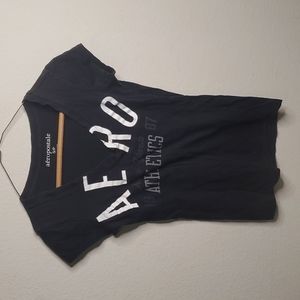 Aeropostale Black Graphic Short Sleeve Tee Size S/P